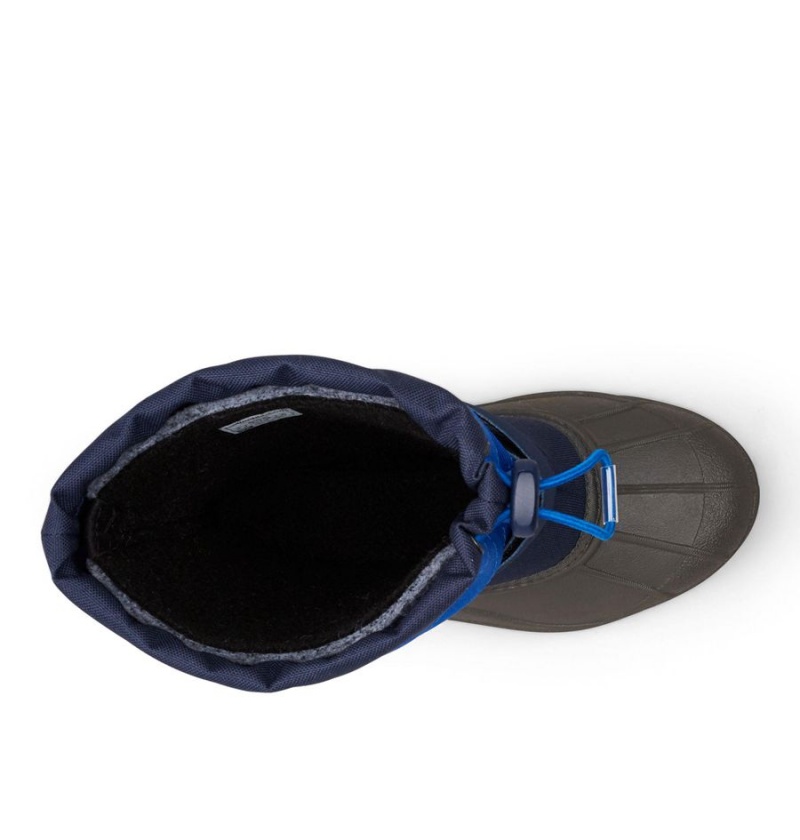 Columbia Powderbug Plus II Snow Kids' Boots Navy | WVRGLC-315