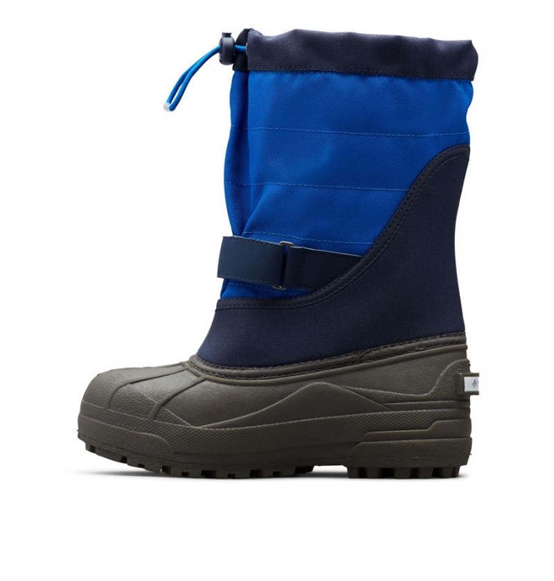Columbia Powderbug Plus II Snow Kids' Boots Navy | WVRGLC-315