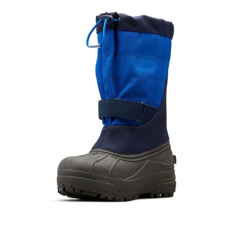 Columbia Powderbug Plus II Snow Kids' Boots Navy | WVRGLC-315