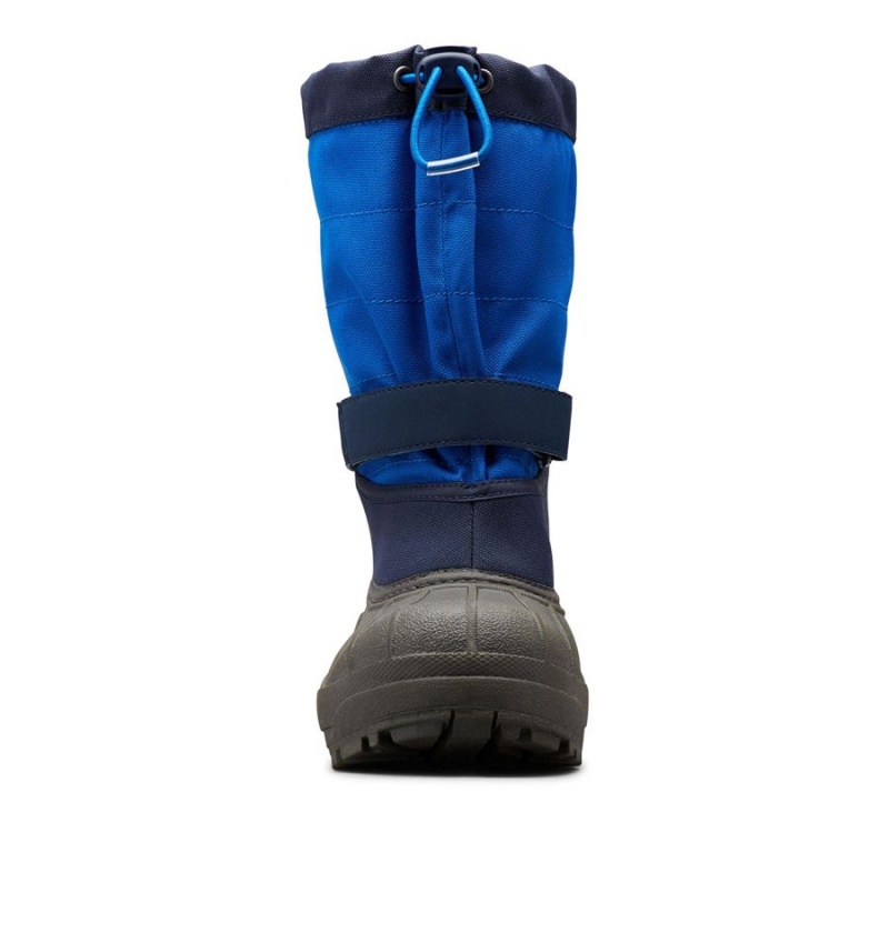 Columbia Powderbug Plus II Snow Kids' Boots Navy | WVRGLC-315