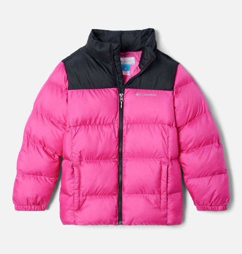 Columbia Puffect Kids\' Jacket Pink | OLMWCV-956