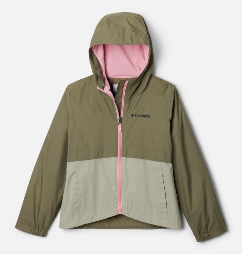 Columbia Rain-Zilla Kids\' Jacket Green | IANSER-398