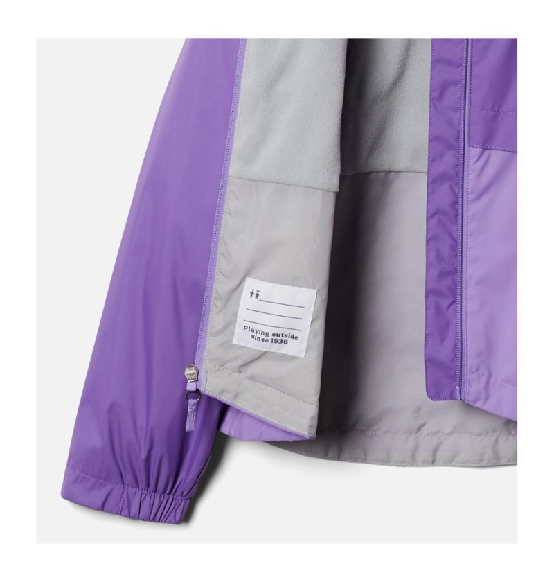 Columbia Rain-Zilla Kids' Jacket Purple | UFMAZK-301