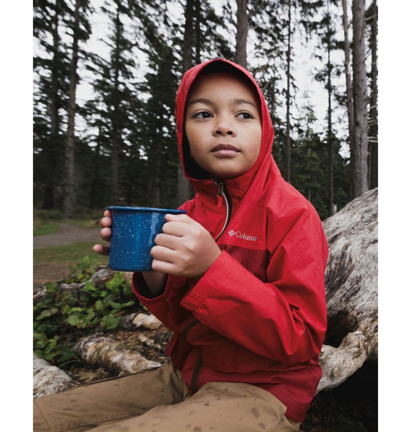 Columbia Rain-Zilla Kids' Jacket Red | FTVUSY-264