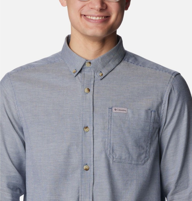 Columbia Rapid Rivers II Long Sleeve Men's Shirt Grey | RXUPME-648