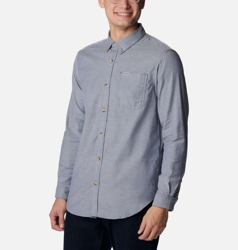 Columbia Rapid Rivers II Long Sleeve Men's Shirt Grey | RXUPME-648