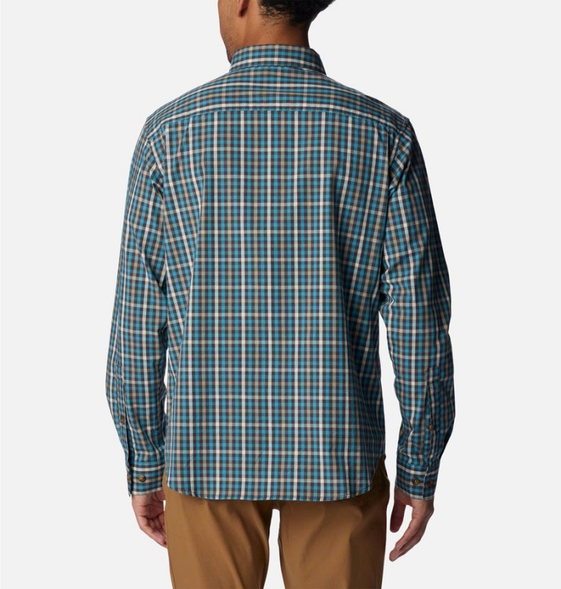 Columbia Rapid Rivers II Long Sleeve Men's Shirt Green | HXAQKG-614