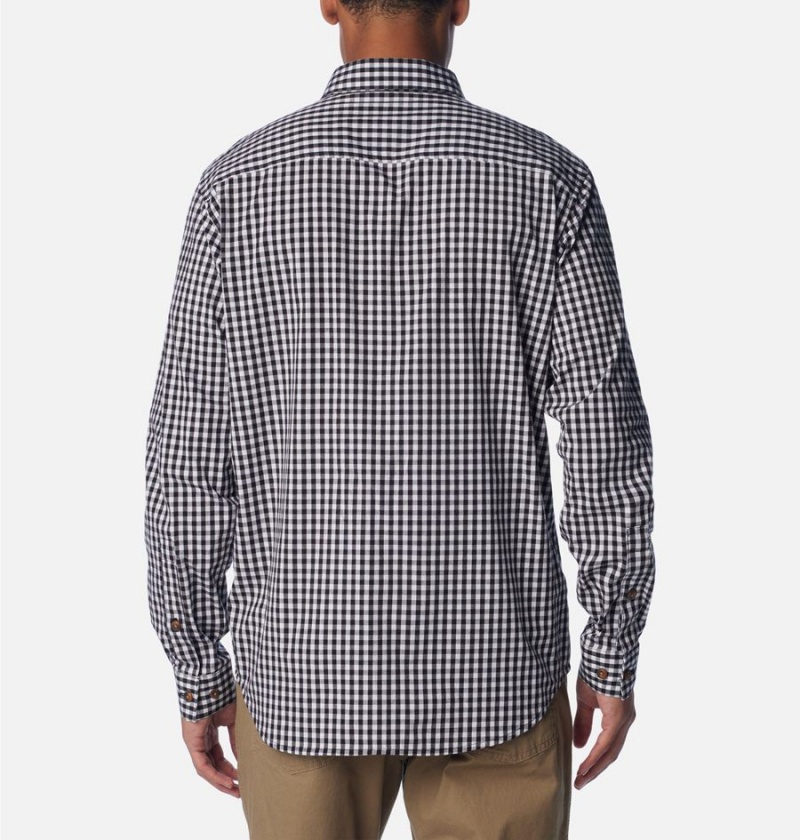 Columbia Rapid Rivers II Long Sleeve Men's Shirt Black | NSLAQR-716