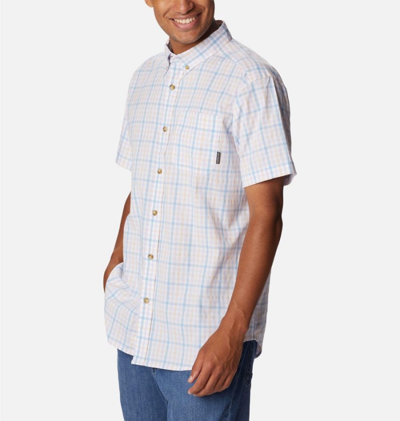Columbia Rapid Rivers II Short Sleeve Men's Shirt White | ZWNXAE-173