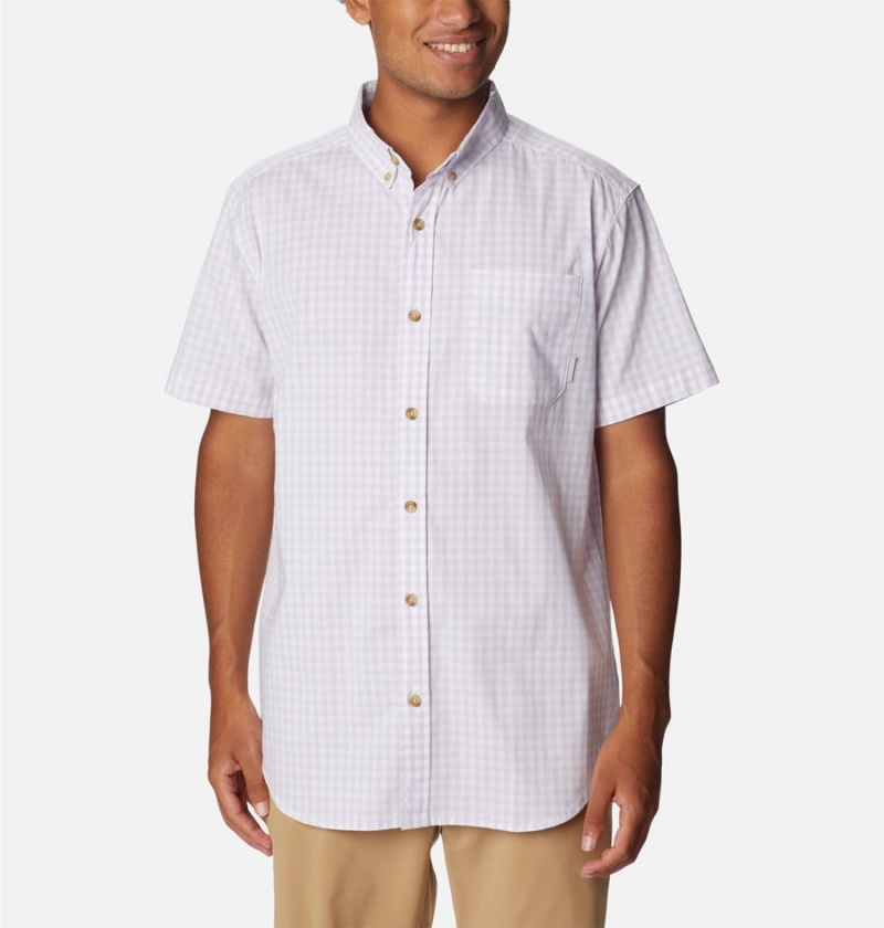 Columbia Rapid Rivers II Short Sleeve Men\'s Shirt White | CIKMWY-502