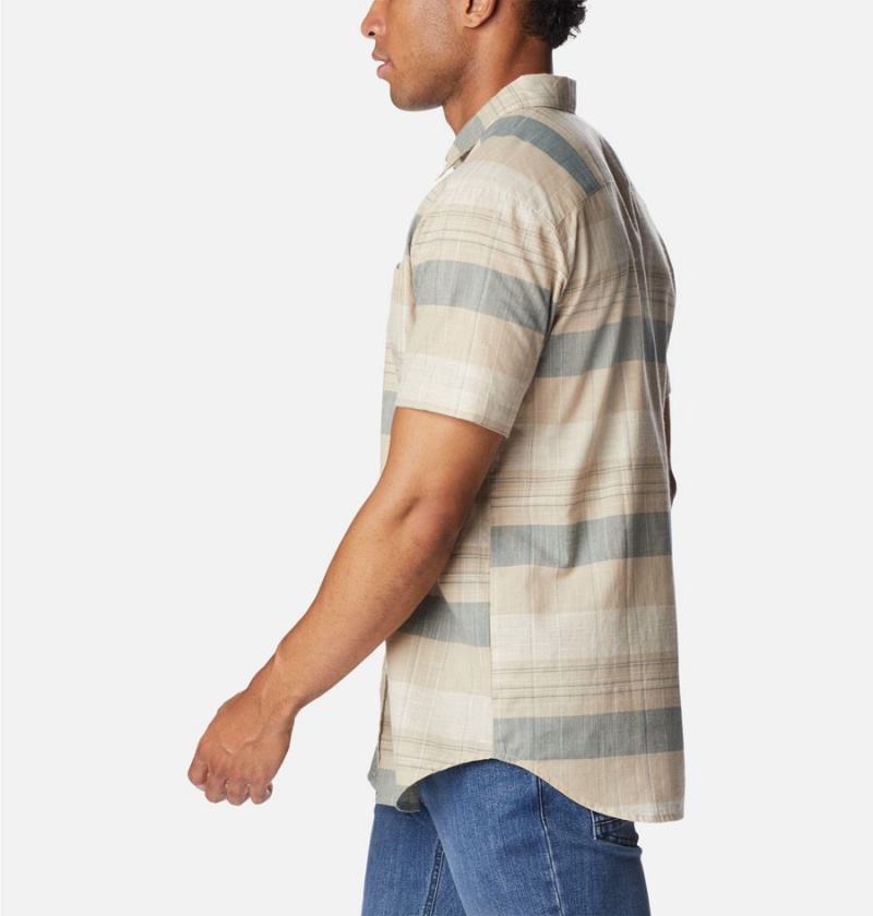 Columbia Rapid Rivers Novelty Short Sleeve Men's Shirt Khaki | BKXDCZ-723