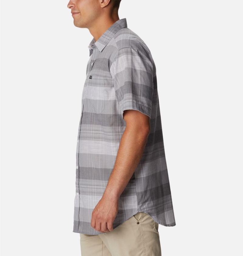 Columbia Rapid Rivers Novelty Short Sleeve Men's Shirt Grey | RNXAHF-357