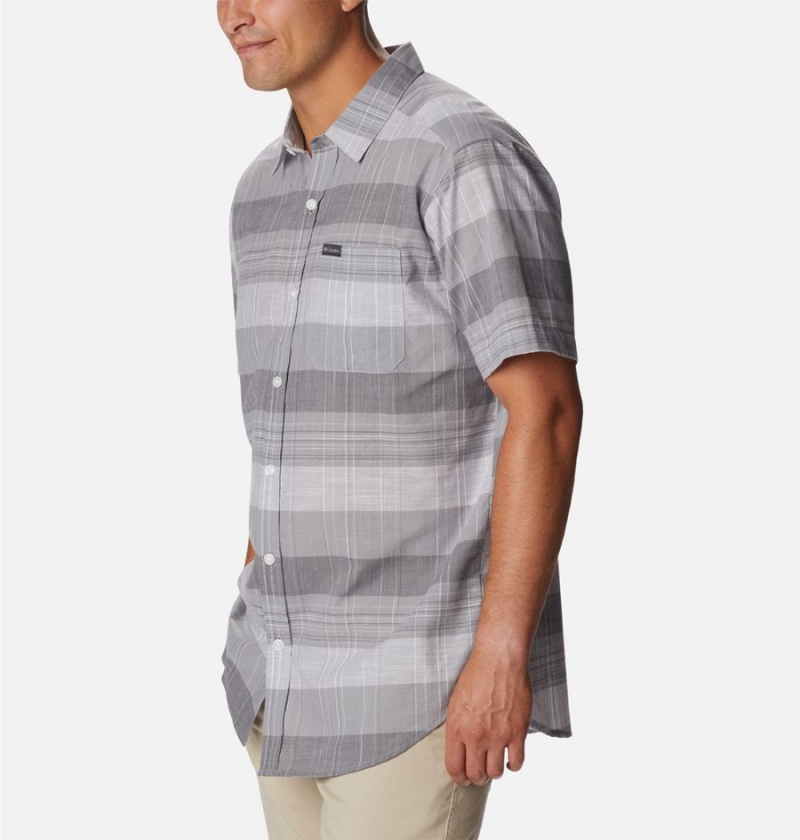 Columbia Rapid Rivers Novelty Short Sleeve Men's Shirt Grey | RNXAHF-357