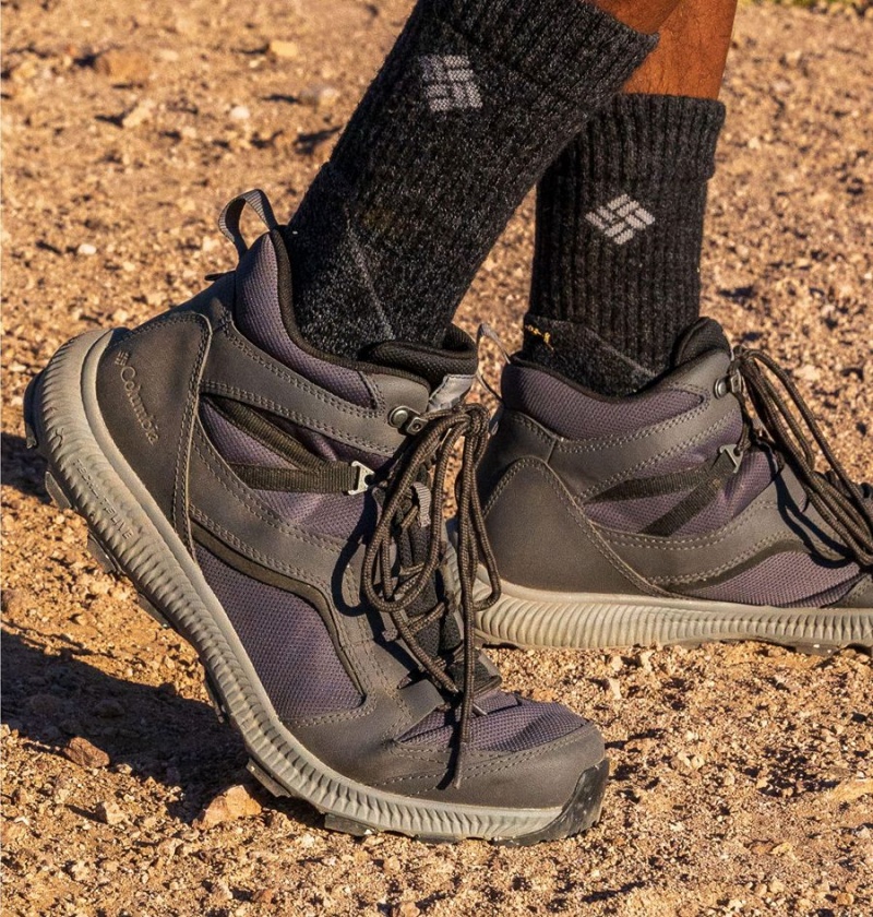Columbia Re-Peak Mid Men's Hiking Shoes Grey | BWNQPV-314