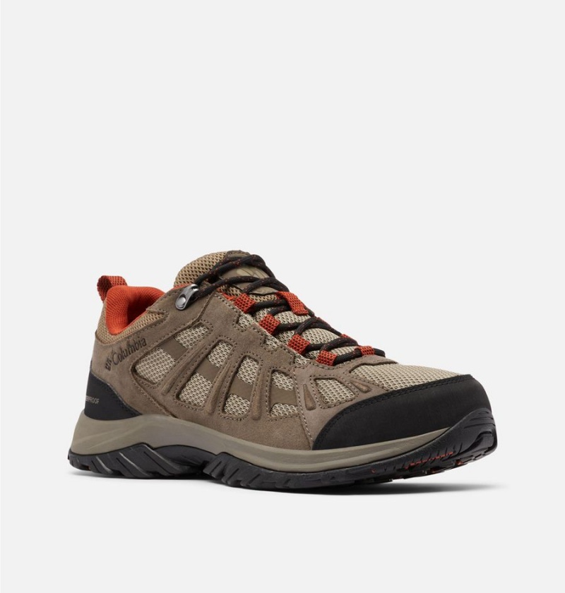 Columbia Redmond III Low Waterproof Men's Hiking Shoes Brown | INRUVZ-841