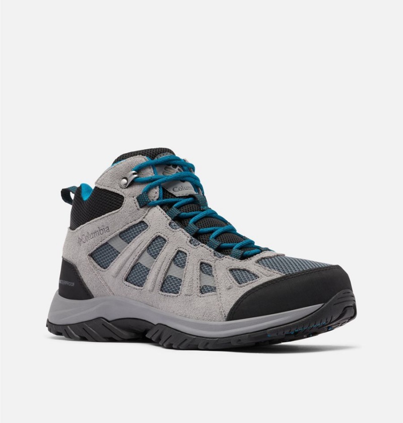 Columbia Redmond III Mid Waterproof Men's Hiking Shoes Grey | FZQKXD-961