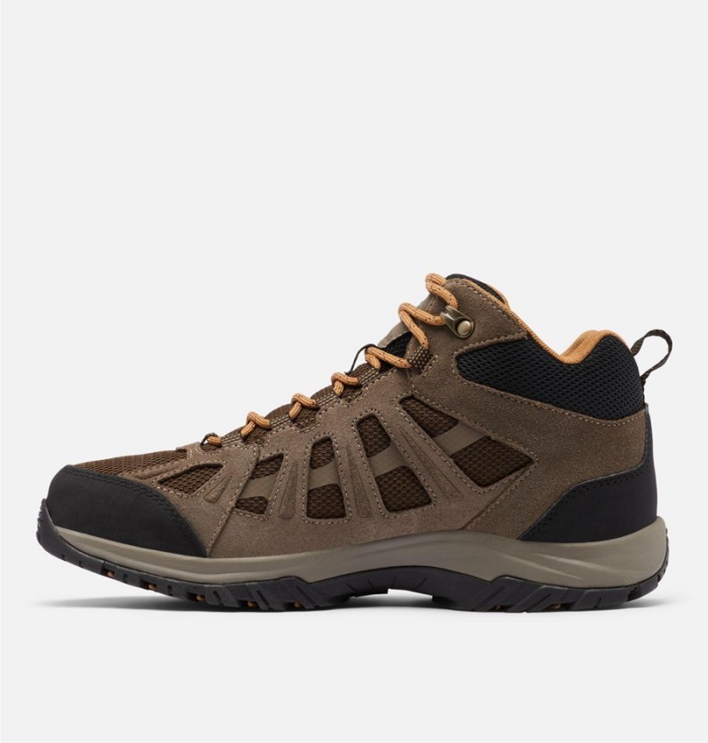 Columbia Redmond III Mid Waterproof Men's Hiking Shoes Brown | JYQSPC-580