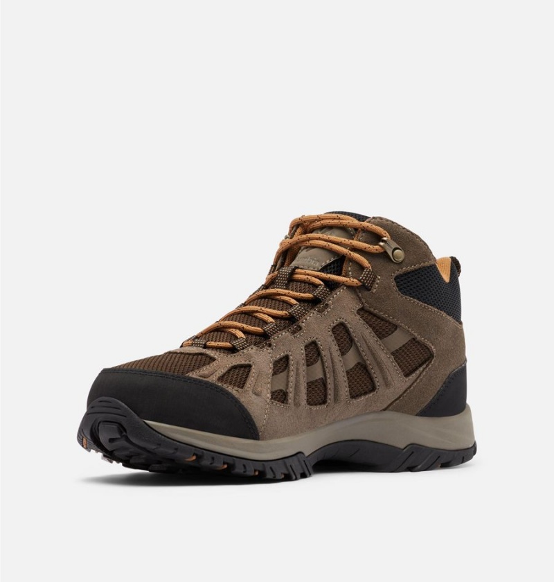 Columbia Redmond III Mid Waterproof Men's Hiking Shoes Brown | JYQSPC-580