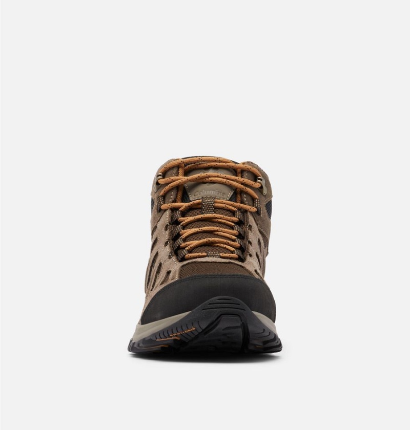 Columbia Redmond III Mid Waterproof Men's Hiking Shoes Brown | JYQSPC-580
