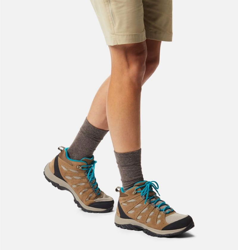 Columbia Redmond III Mid Waterproof Women's Hiking Shoes Brown | SLTIAD-146