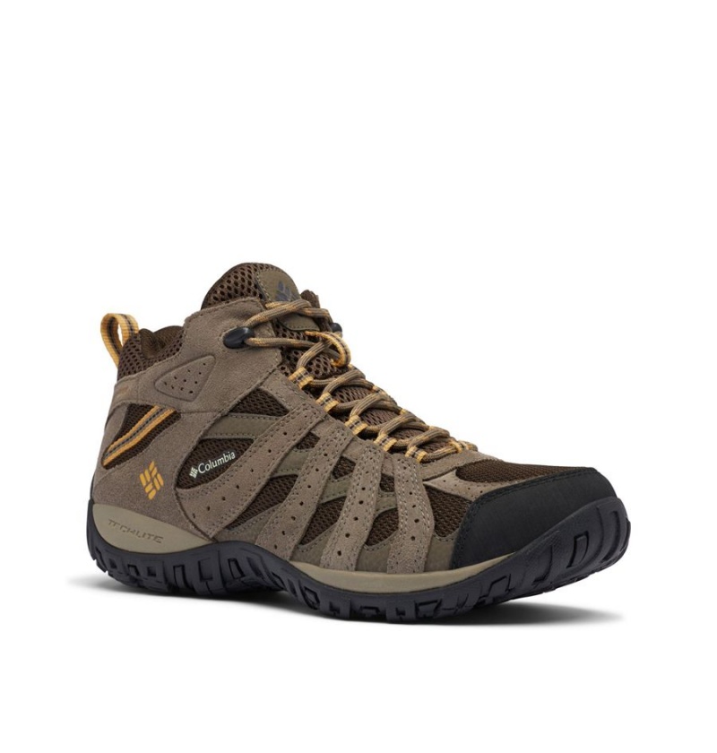 Columbia Redmond Mid Waterproof Men's Hiking Shoes Brown | OPTIGD-910