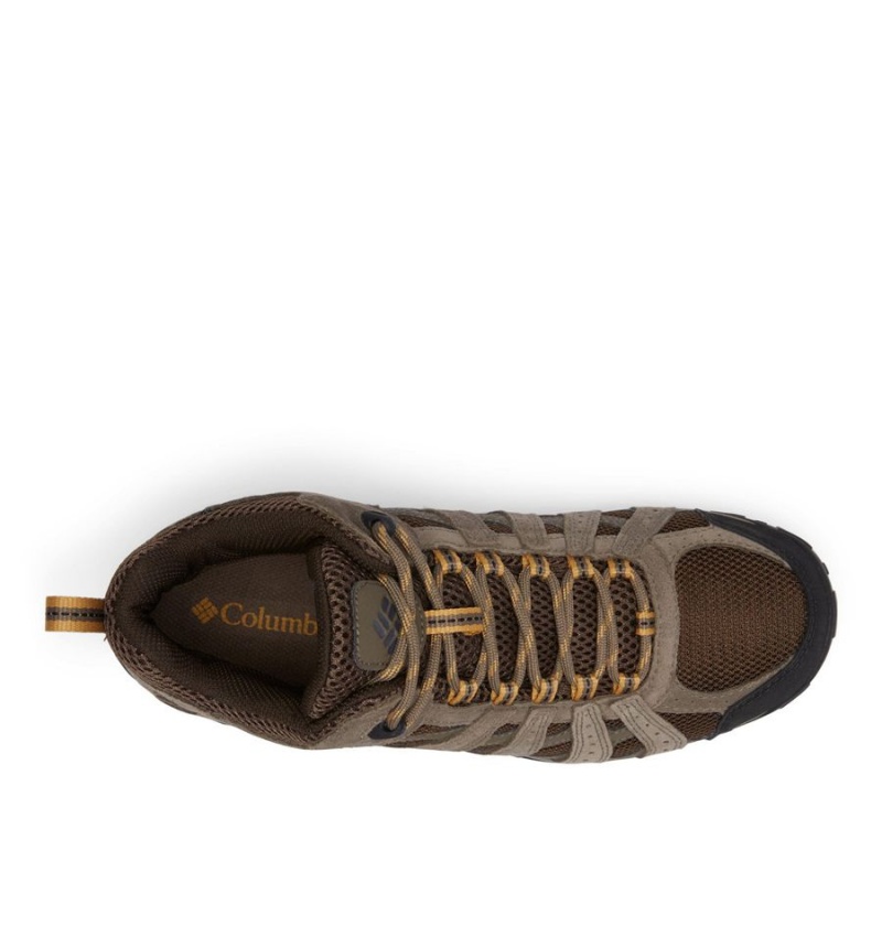 Columbia Redmond Mid Waterproof Men's Hiking Shoes Brown | OPTIGD-910
