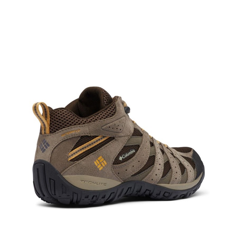 Columbia Redmond Mid Waterproof Men's Hiking Shoes Brown | OPTIGD-910