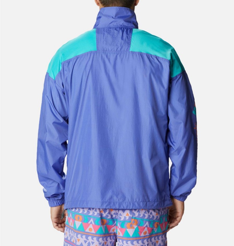 Columbia Riptide Anorak Men's Windbreaker Purple | KNDGSA-352