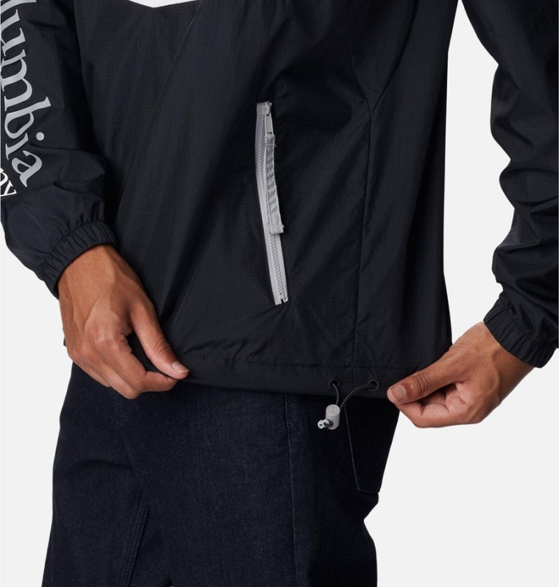 Columbia Riptide Anorak Men's Windbreaker Black | SNJKTF-187