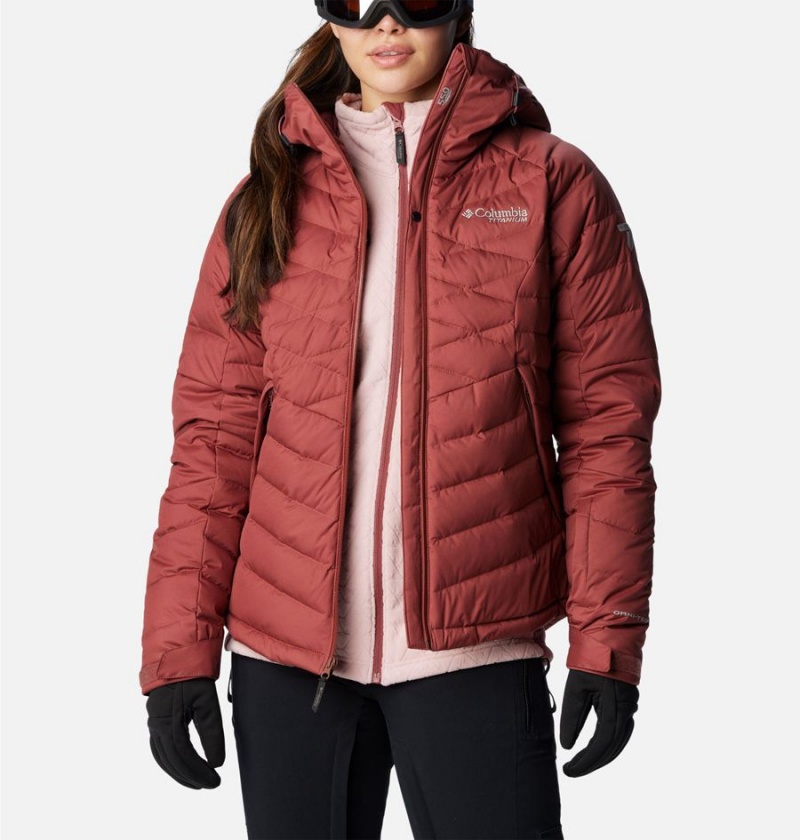 Columbia Roaring Fork Women's Puffer Jacket Red | KCOMIE-384