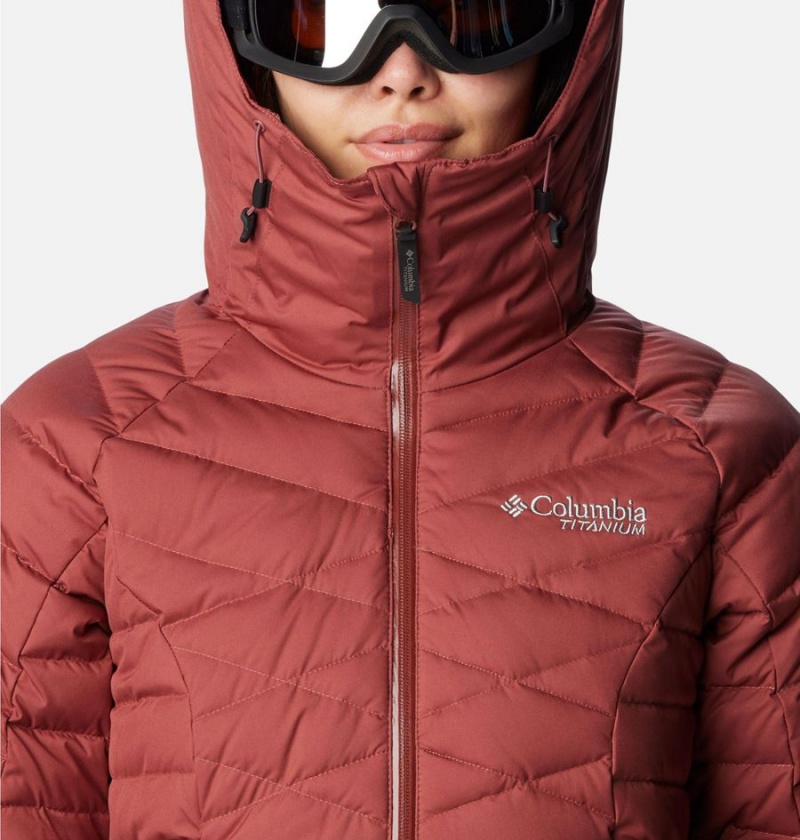 Columbia Roaring Fork Women's Puffer Jacket Red | KCOMIE-384