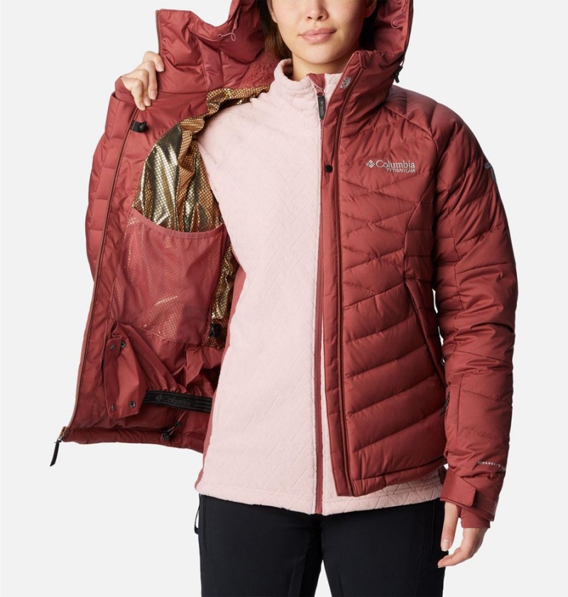 Columbia Roaring Fork Women's Puffer Jacket Red | KCOMIE-384