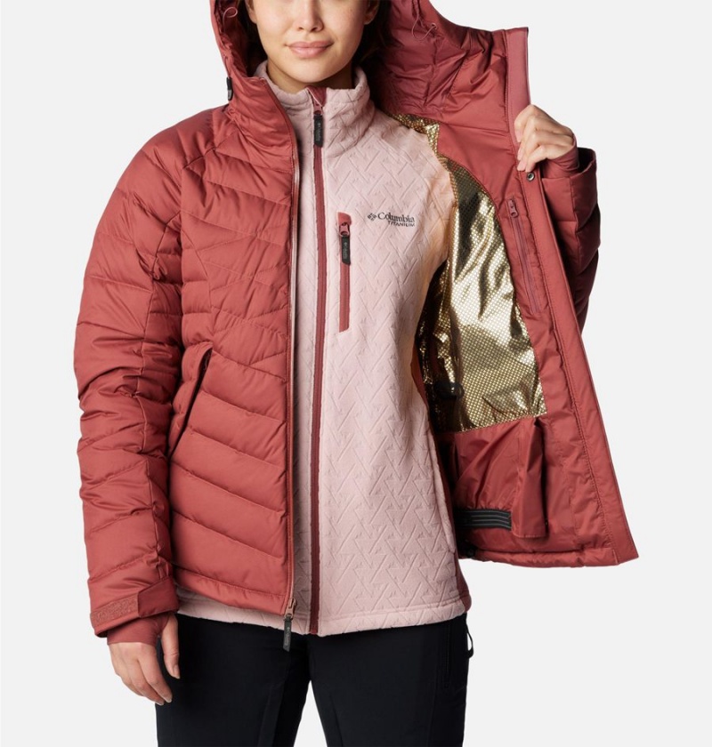 Columbia Roaring Fork Women's Puffer Jacket Red | KCOMIE-384