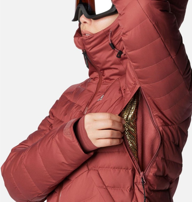 Columbia Roaring Fork Women's Puffer Jacket Red | KCOMIE-384