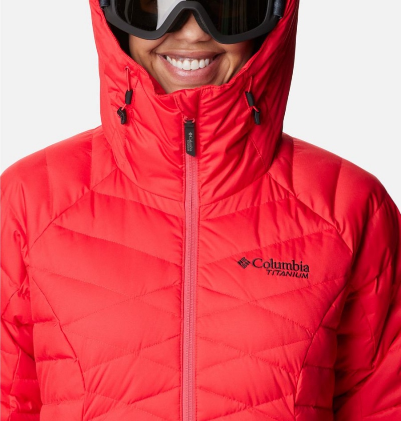 Columbia Roaring Fork Women's Puffer Jacket Red | PKXNAY-879