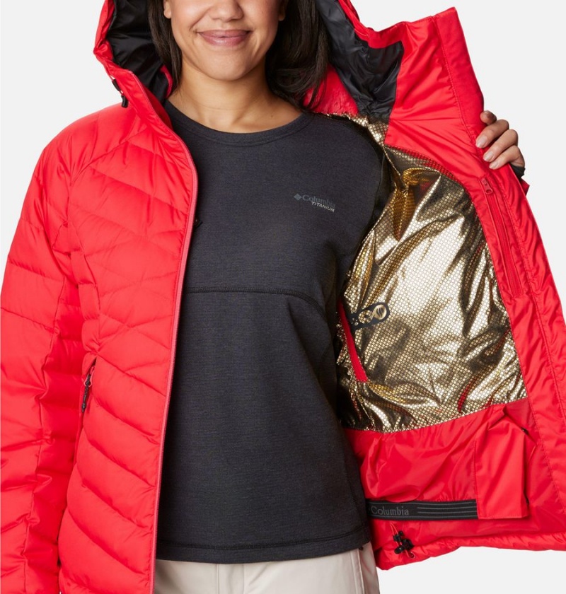 Columbia Roaring Fork Women's Puffer Jacket Red | PKXNAY-879