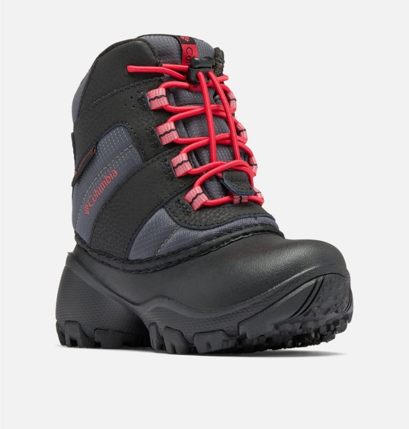 Columbia Rope Tow III Waterproof Warm Winter Kids' Boots Black | RDEAJB-560