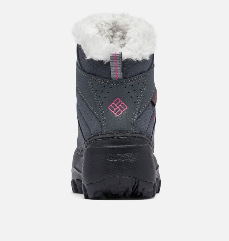 Columbia Rope Tow Waterproof Faux-Fur Trim Kids' Boots Black | UCPYKM-974