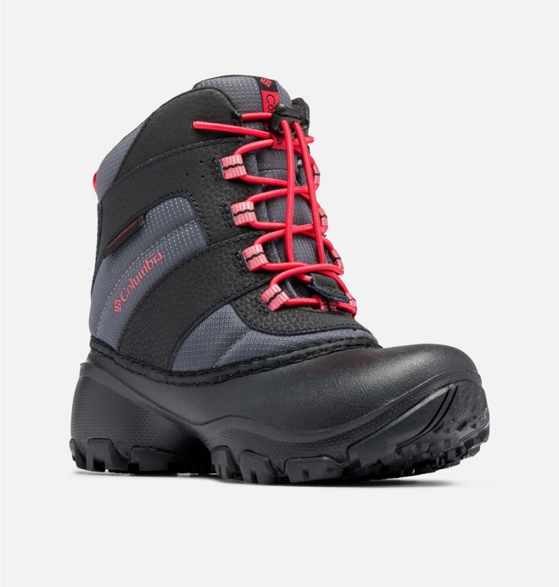 Columbia Rope Tow Waterproof Kids' Boots Black | MXFJZO-148