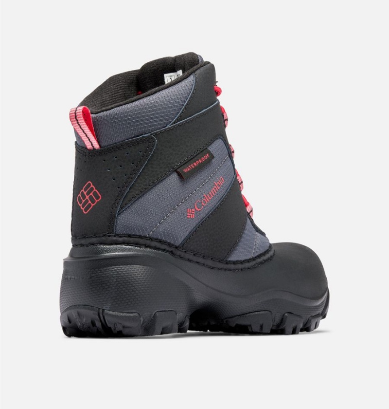 Columbia Rope Tow Waterproof Kids' Boots Black | MXFJZO-148