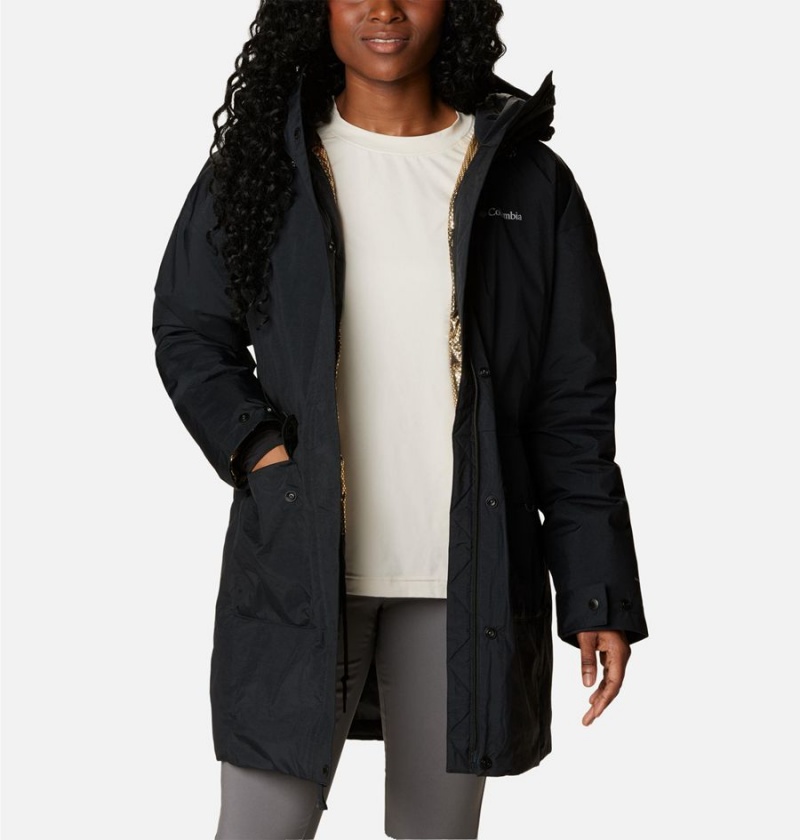 Columbia Rosewood Women's Coats Black | THVPXW-045