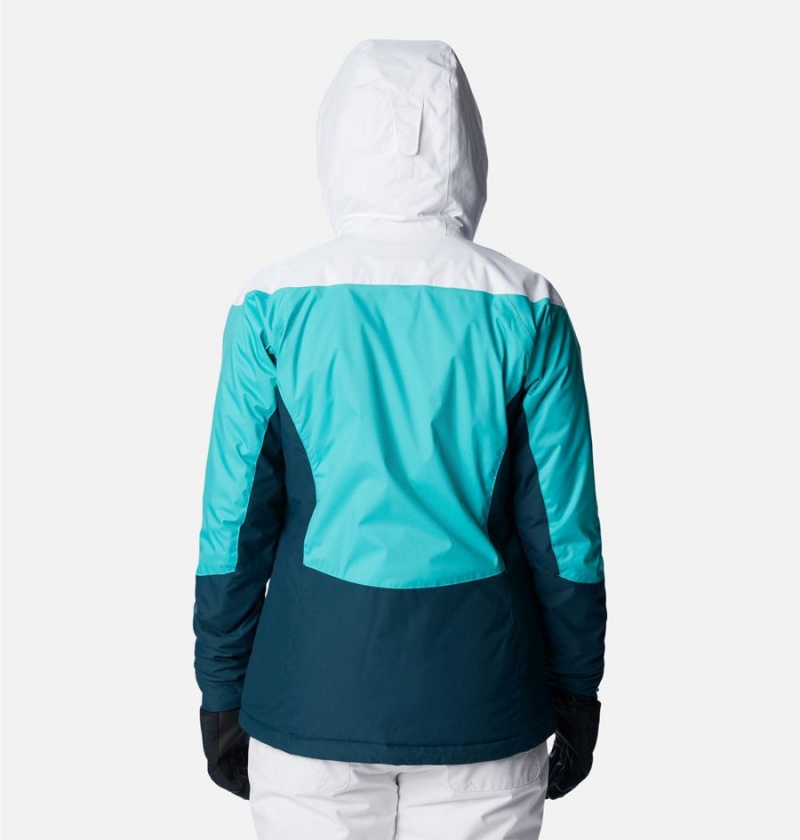 Columbia Rosie Run Insulated Women's Ski Jacket Turquoise | CDHASB-025