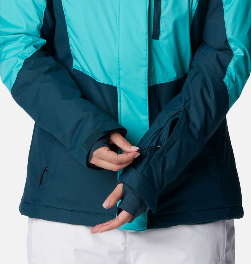 Columbia Rosie Run Insulated Women's Ski Jacket Turquoise | CDHASB-025