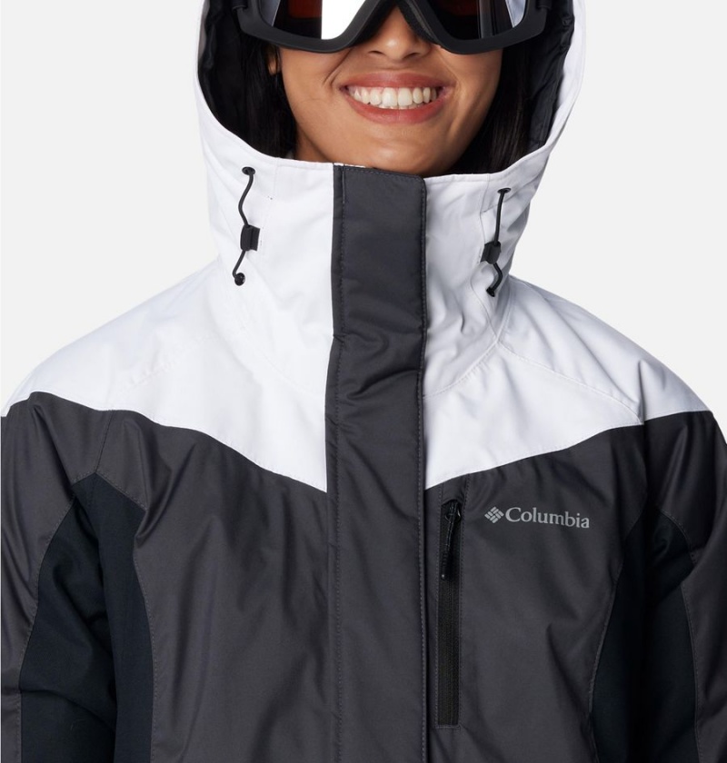 Columbia Rosie Run Insulated Women's Ski Jacket Black | THQJOR-524