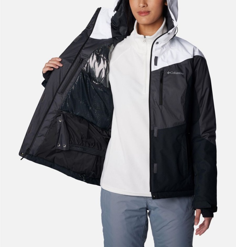 Columbia Rosie Run Insulated Women's Ski Jacket Black | THQJOR-524