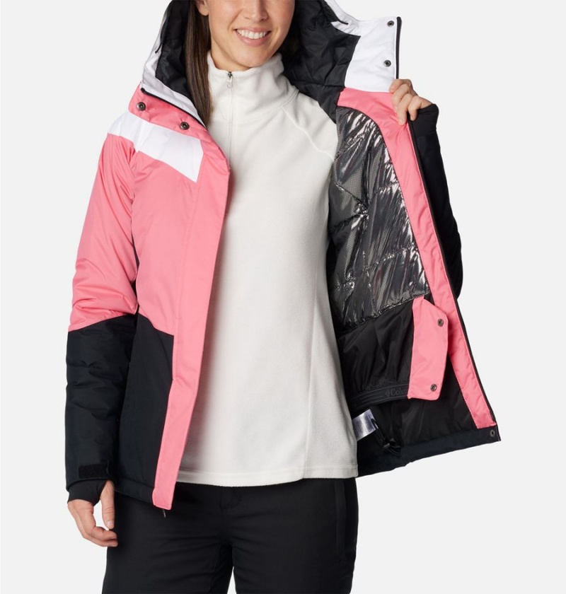 Columbia Rosie Run Insulated Women's Ski Jacket Pink | LQBAIG-863