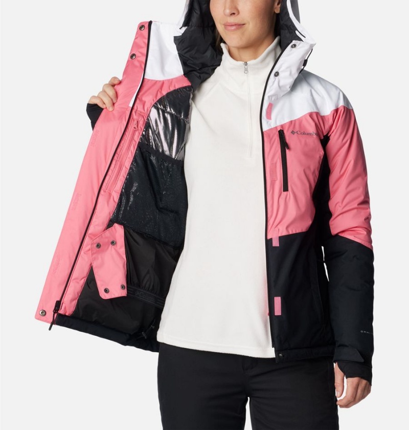 Columbia Rosie Run Insulated Women's Ski Jacket Pink | LQBAIG-863