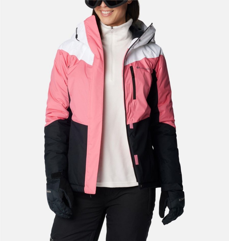 Columbia Rosie Run Insulated Women's Ski Jacket Pink | LQBAIG-863