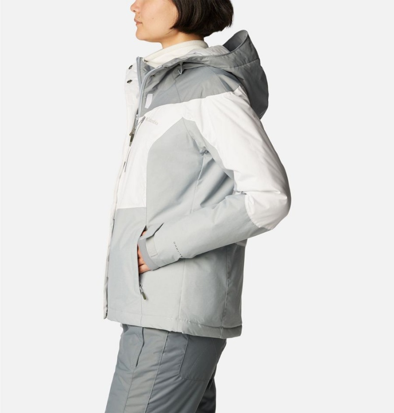 Columbia Rosie Run Insulated Women's Ski Jacket White | PVFXOS-853