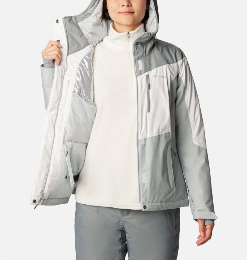 Columbia Rosie Run Insulated Women's Ski Jacket White | PVFXOS-853